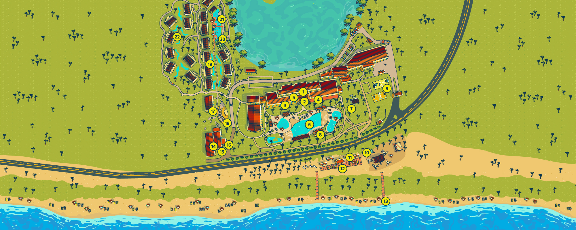 Mapa do Resort